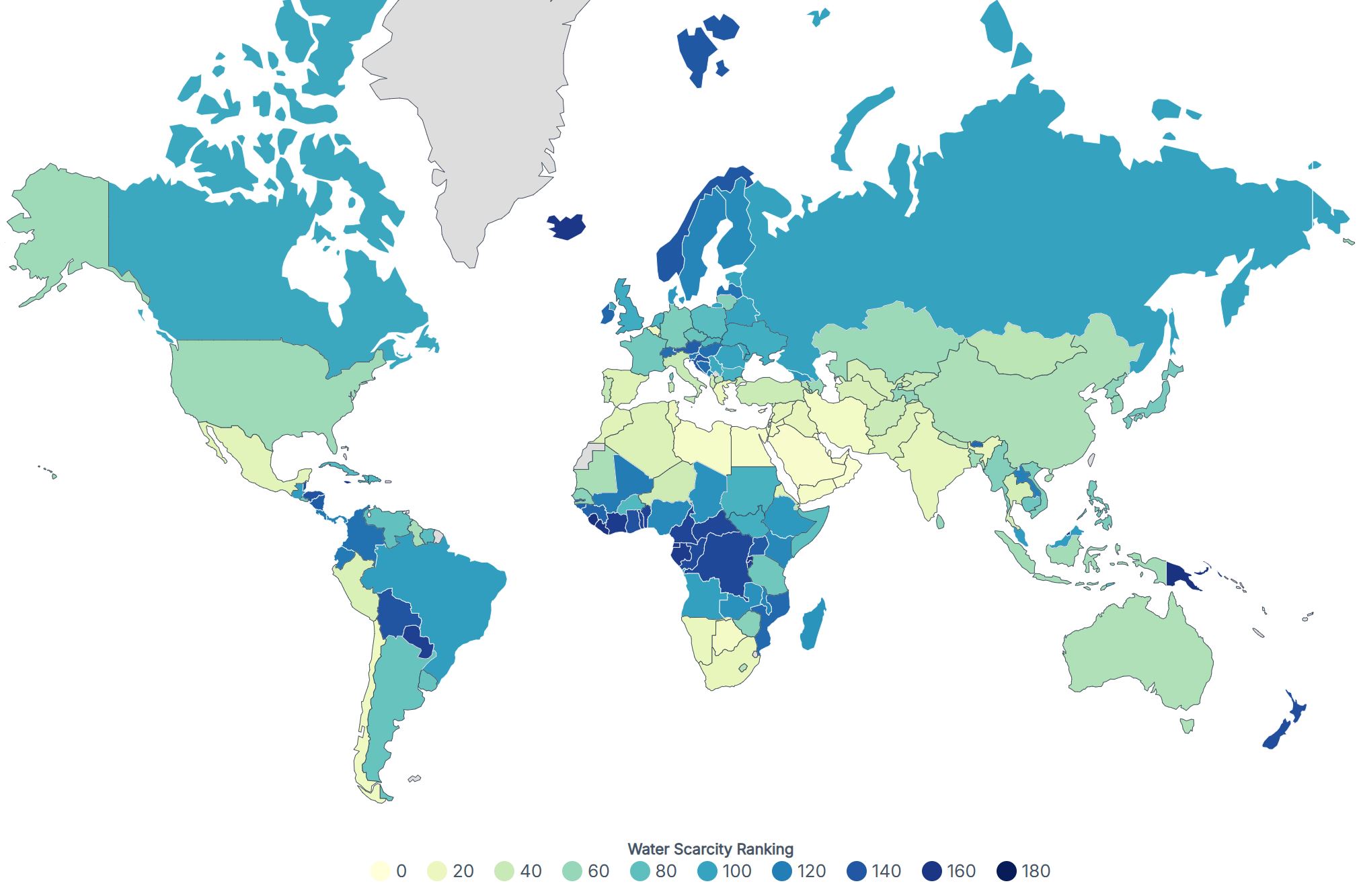 بحران آب در کشورهای مختلف