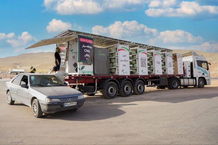 استقرار جایگاه سیار CNG در مرز خسروی برای تسهیل سفر زائران اربعین