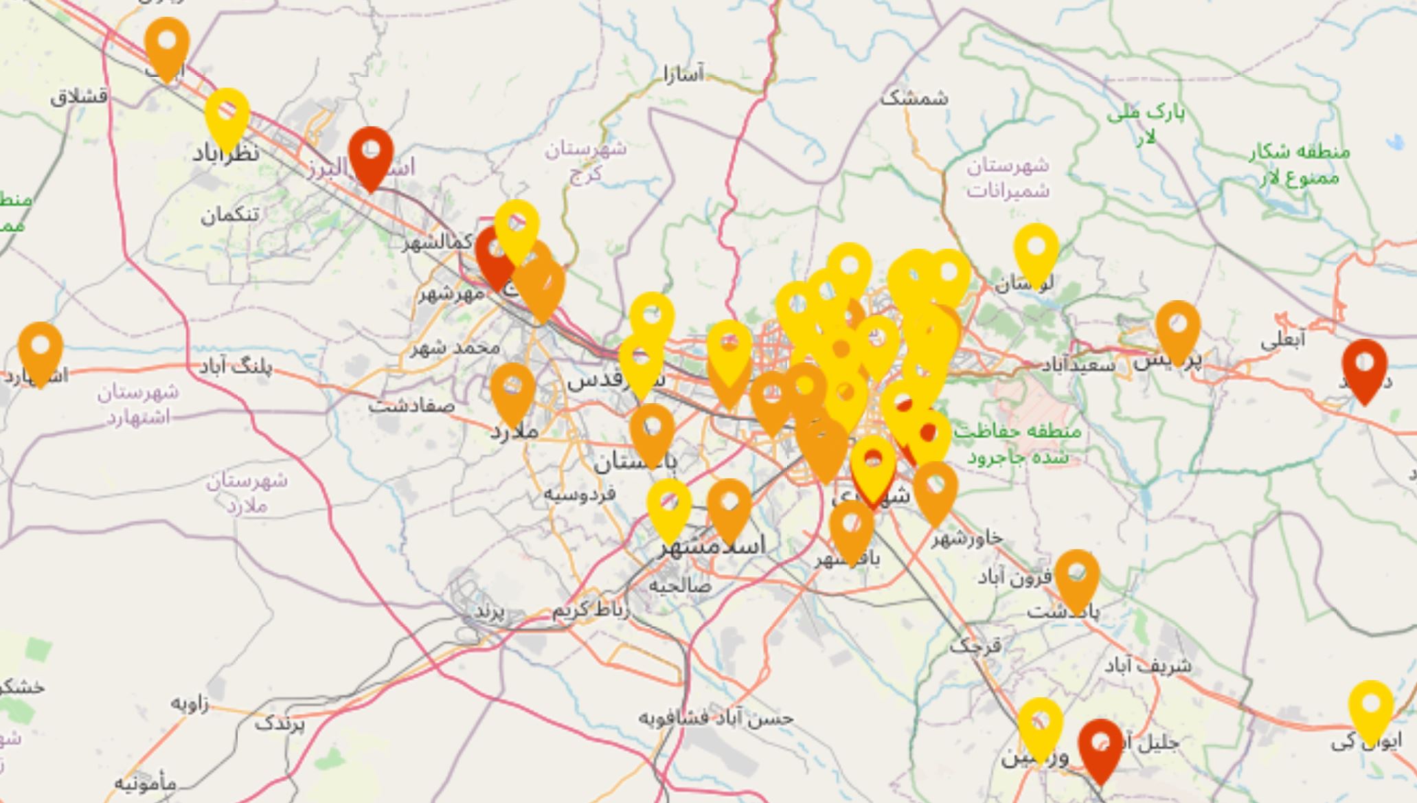 شاخص کیفیت هوا