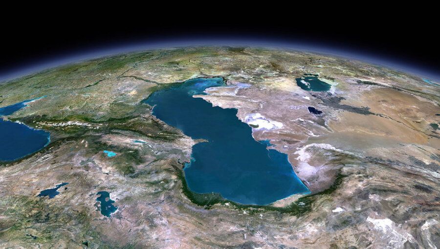 کاهش سطح آب دریای خزر