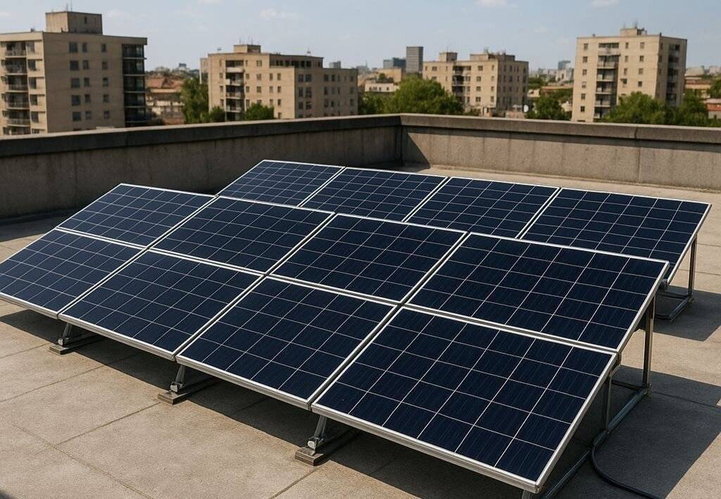 نیروگاه خورشیدی پشت‌بامی