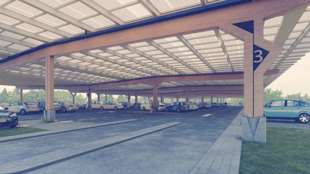 ساخت یکی از بزرگترین پارکینگ‌های خورشیدی در هلند