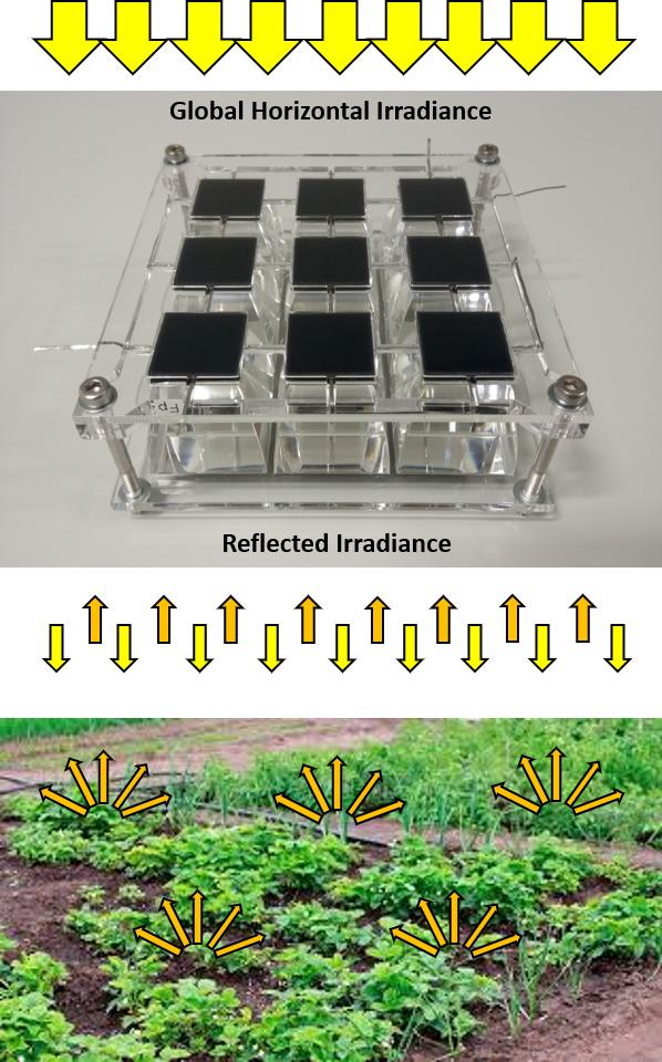 پنل خورشیدی نیمهشفاف اگریولتائیک