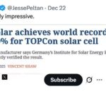 ایلان ماسک از رکورد جهانی بازده سلول‌های TOPCon جینکو سولار حمایت کرد