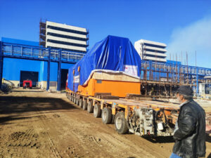 توربین و ژنراتور واحد گازی 183 مگاواتی جدید نیروگاه نکا وارد سایت شد