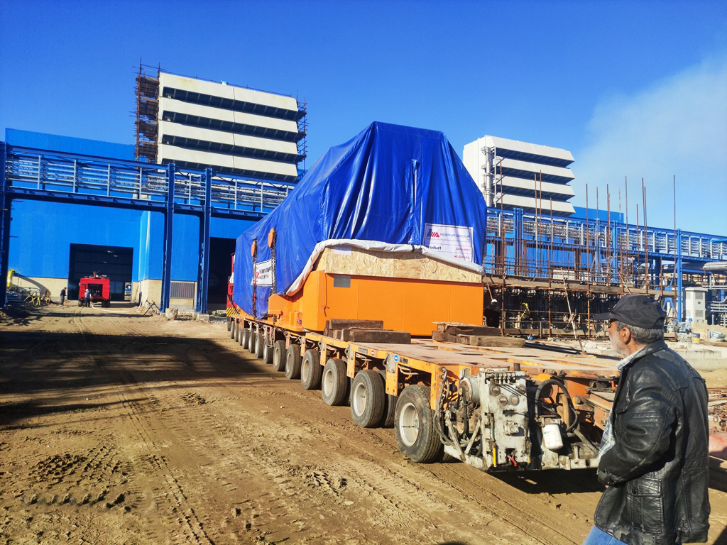 توربین و ژنراتور واحد گازی 183 مگاواتی جدید نیروگاه نکا وارد سایت شد