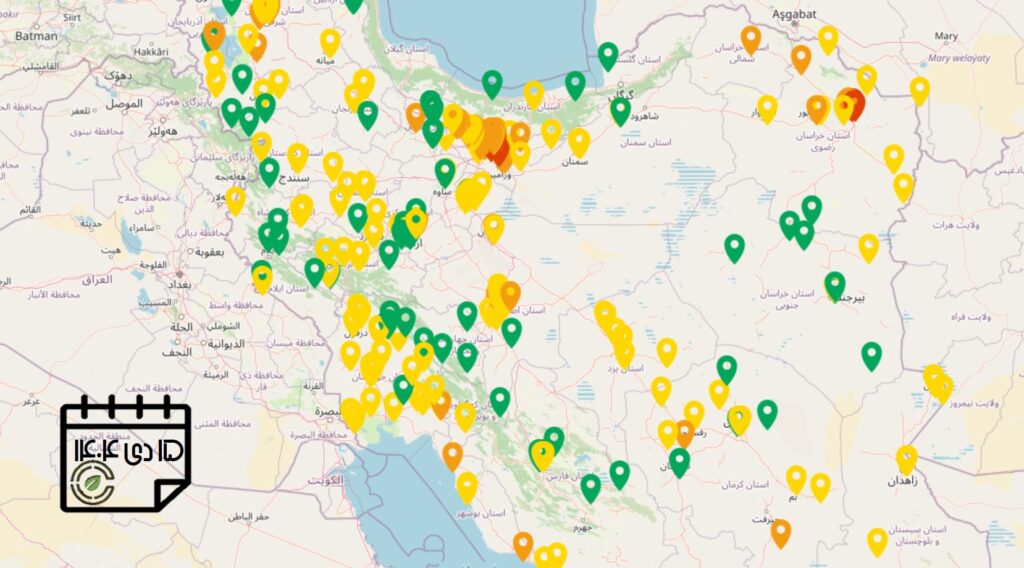 کیفیت هوای امروز: شاخص آلودگی هوا در استان‌های مختلف کشور (به‌روزرسانی 15 دی‌ماه)