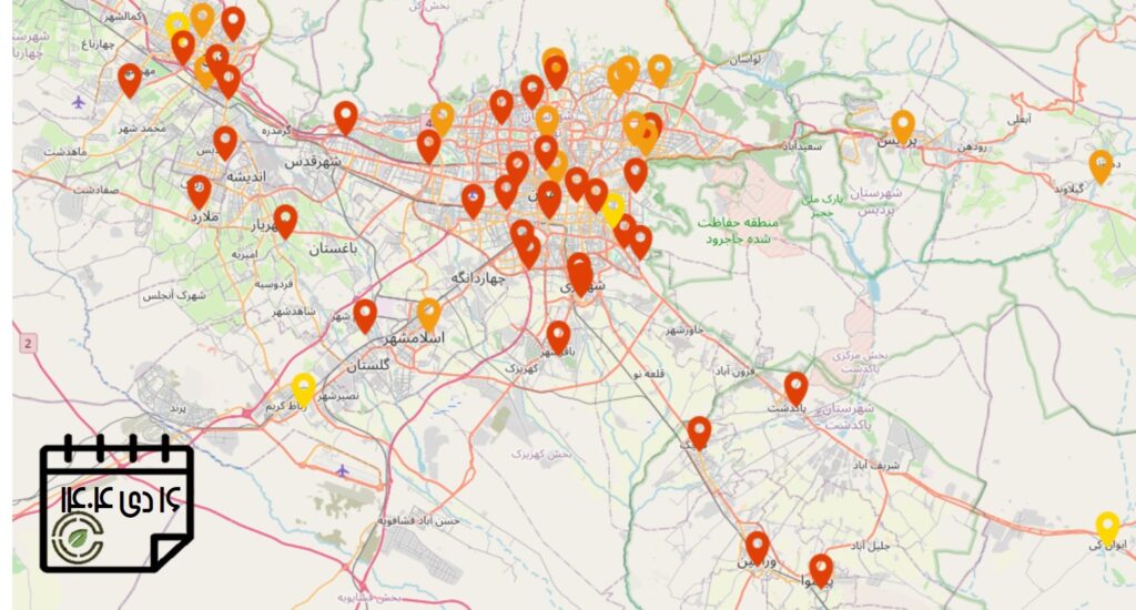کیفیت هوای امروز: شاخص آلودگی هوای استان تهران (16 دی‌ماه)
