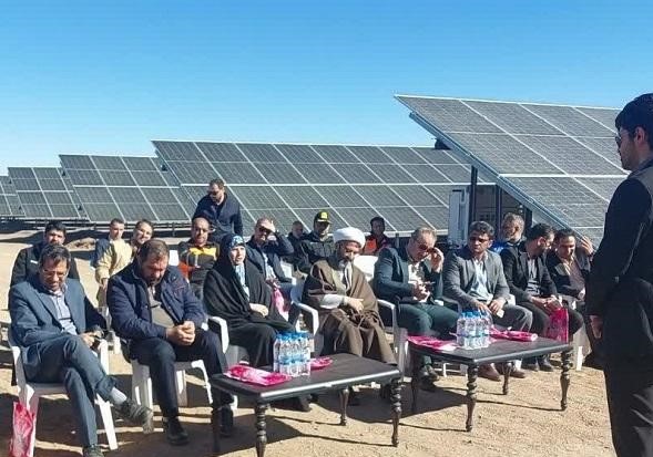 ۹ مگاوات ظرفیت خورشیدی در شهرستان نایین به بهره‌برداری رسید