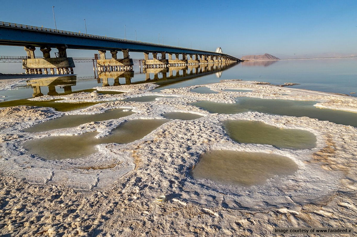 وسعت دریاچه ارومیه ۳۸۹ کیلومتر مربع افزایش یافته است