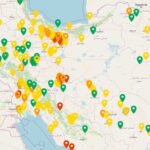 کیفیت هوای امروز: شاخص آلودگی هوا در استان‌های مختلف کشور (به‌روزرسانی 30 بهمن‌ماه)