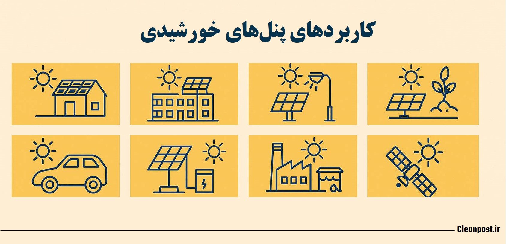 همه کاربردهای پنل خورشیدی؛ از کشاورزی تا کاربردهای فضایی